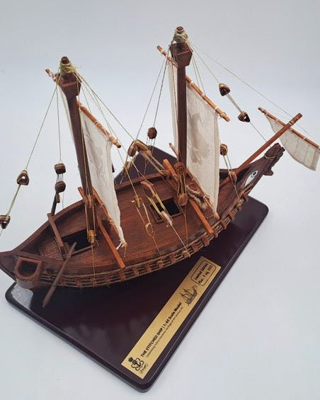4th Century AD Indian Stitched Ship | 12” W Scale Model - scale models - Indic Inspirations