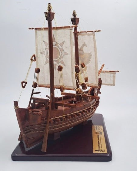4th Century AD Indian Stitched Ship | 12” W Scale Model - scale models - Indic Inspirations
