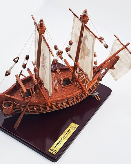 4th Century AD Indian Stitched Ship | 12” W Scale Model - scale models - Indic Inspirations