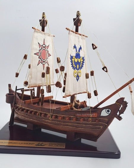 4th Century AD Indian Stitched Ship | 12” W Scale Model - scale models - Indic Inspirations