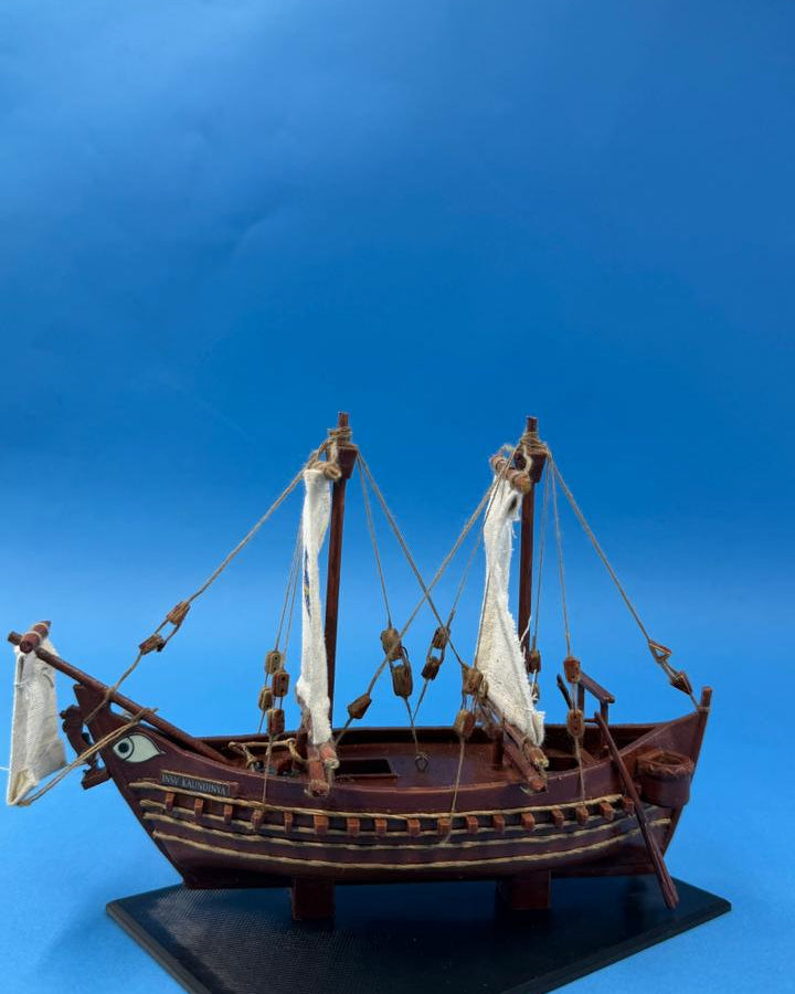 4th Century AD Indian Stitched Ship | 6" W Scale Model - scale models - Indic Inspirations