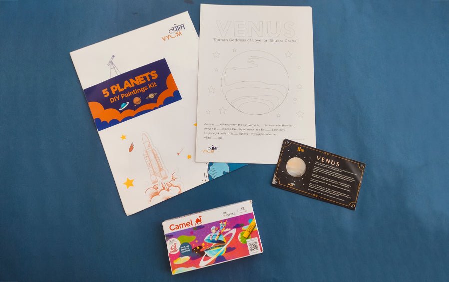 5 Planets DIY Paintings - DIY kits - Indic Inspirations