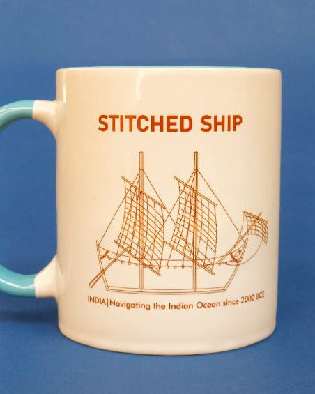 Ancient Indian Stitched Ship | Mug - Cups & Mugs - Indic Inspirations