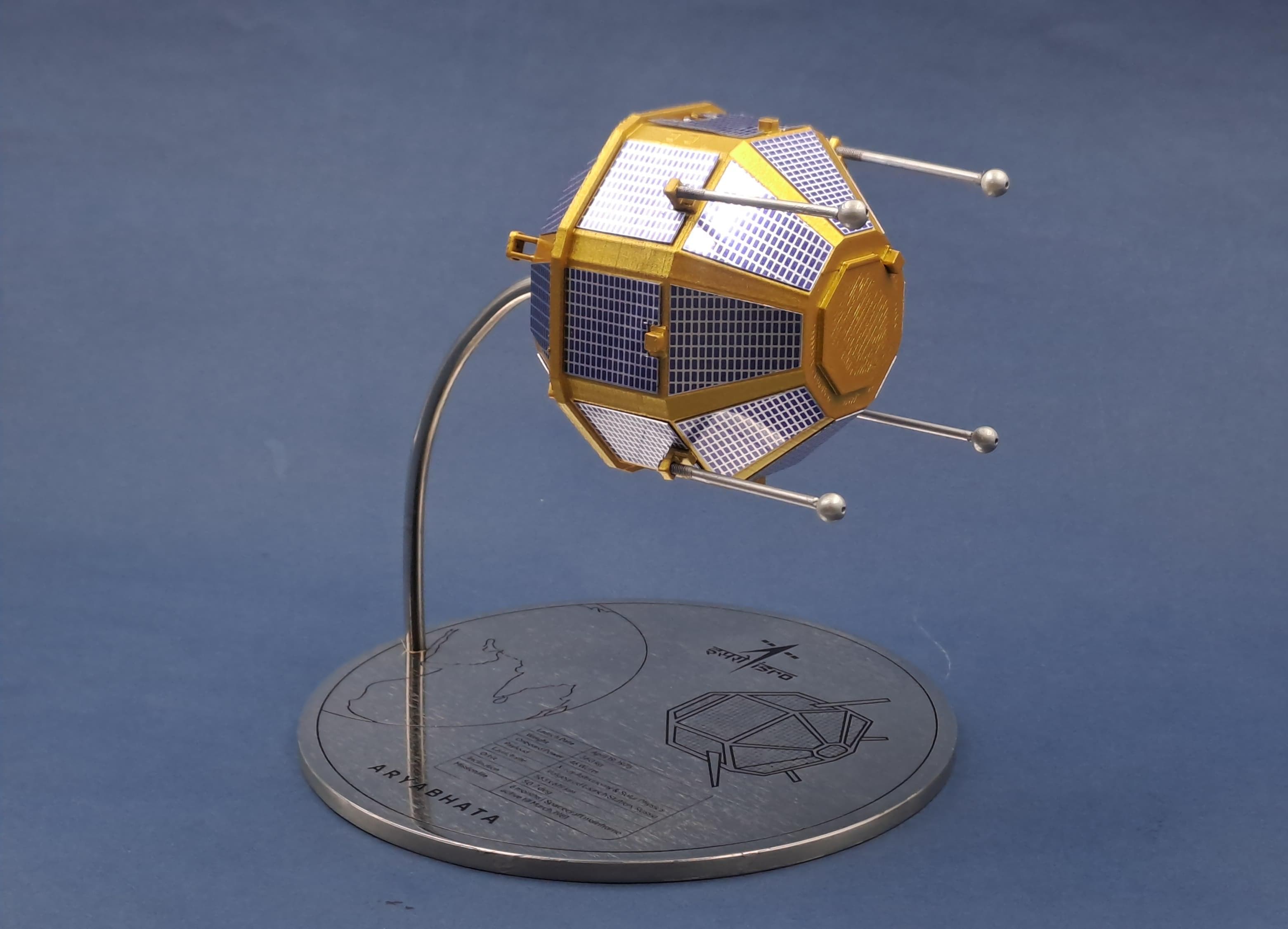 Aryabhata | 50th Anniversary 1:18 Model | India's First Satellite - Globe - Indic Inspirations