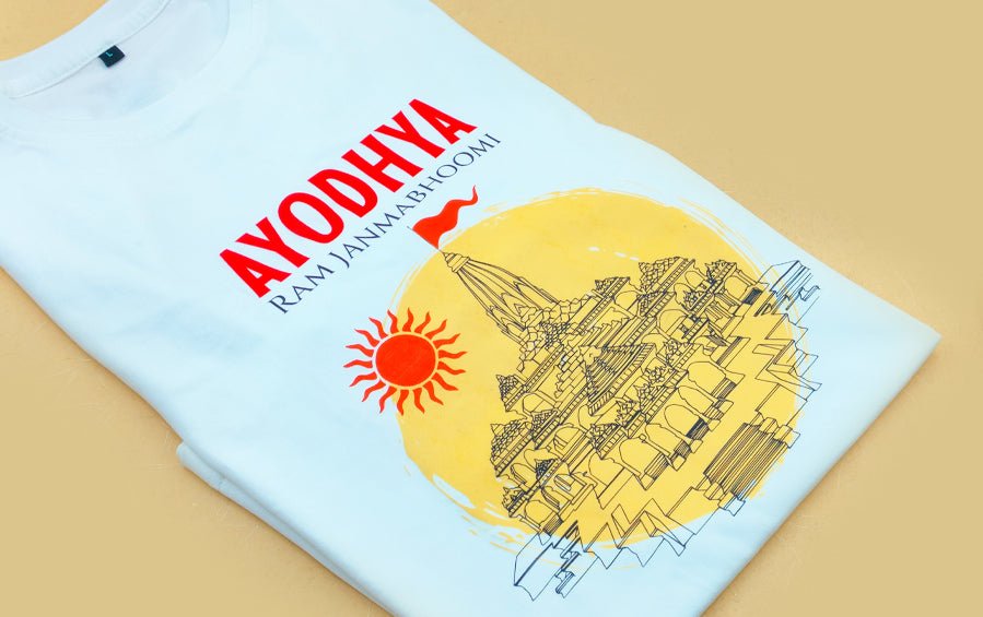Ayodhya | Ram Mandir Tshirt - T - Shirts - Indic Inspirations