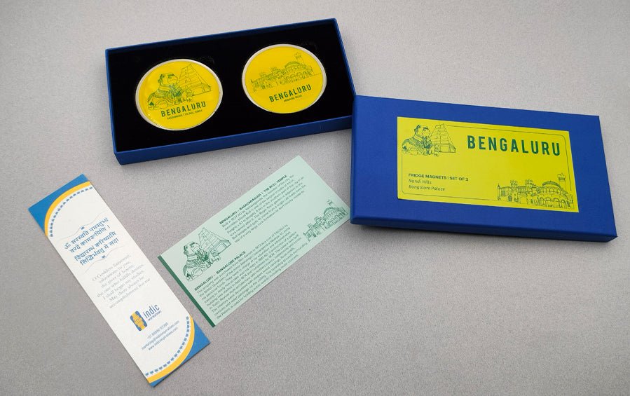Bengaluru | Nandi Hills and Bangalore Palace | Fridge Magnets - City souvenirs - Indic Inspirations