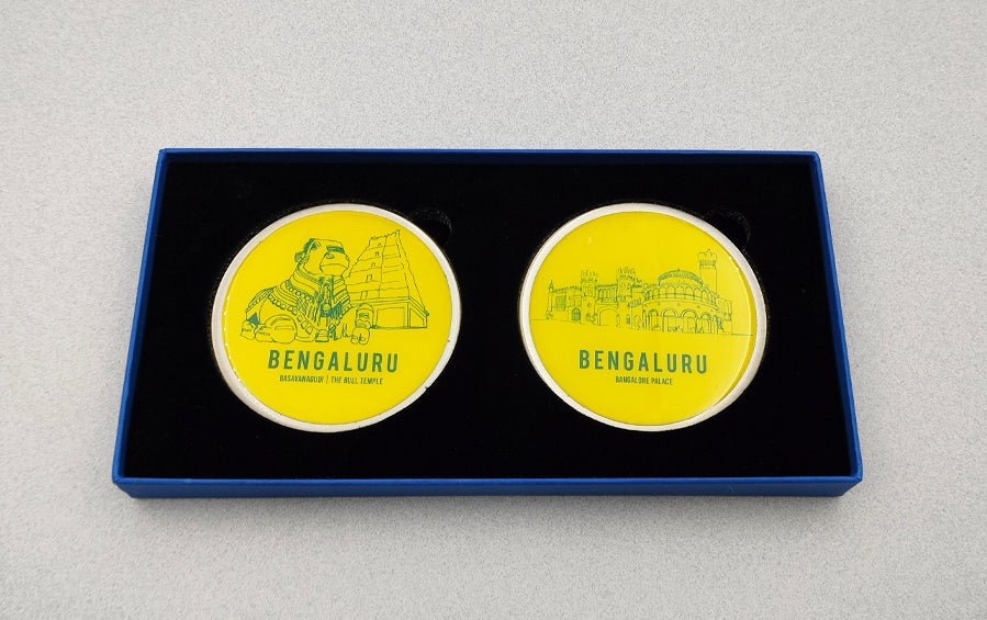 Bengaluru | Nandi Hills and Bangalore Palace | Fridge Magnets - City souvenirs - Indic Inspirations