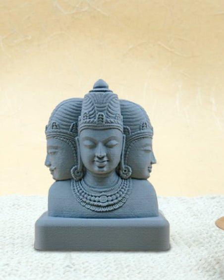 Brahma - Vishnu - Mahesh | Trimurti | 2.5" H - Sculptures - Indic Inspirations