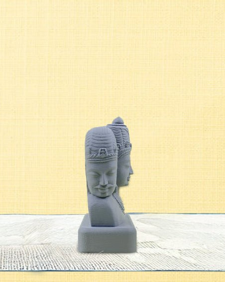 Brahma - Vishnu - Mahesh | Trimurti | 2.5" H - Sculptures - Indic Inspirations