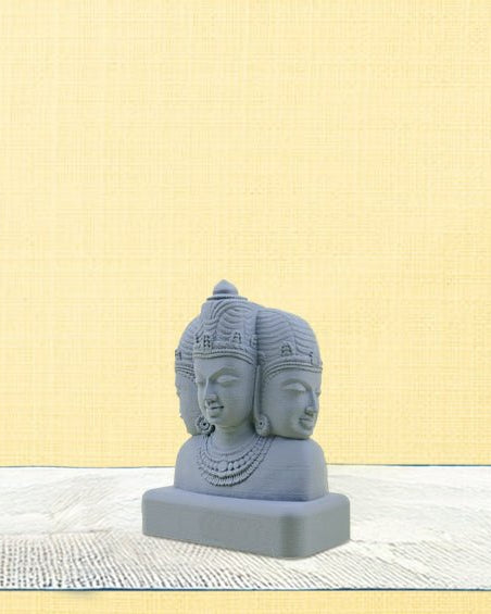 Brahma - Vishnu - Mahesh | Trimurti | 2.5" H - Sculptures - Indic Inspirations