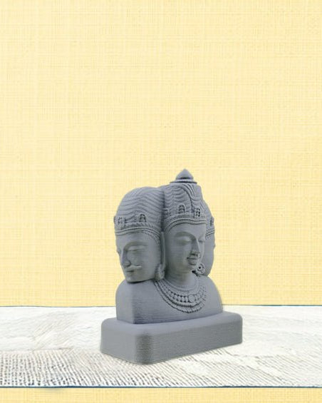 Brahma - Vishnu - Mahesh | Trimurti | 2.5" H - Sculptures - Indic Inspirations