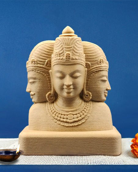 Brahma - Vishnu - Mahesh | Trimurti | 5.5" H - Sculptures - Indic Inspirations