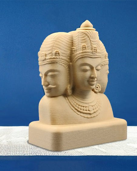 Brahma - Vishnu - Mahesh | Trimurti | 5.5" H - Sculptures - Indic Inspirations