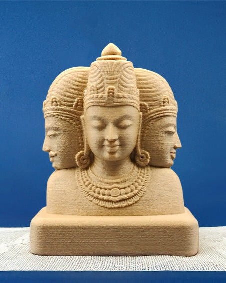 Brahma - Vishnu - Mahesh | Trimurti | 5.5" H - Sculptures - Indic Inspirations