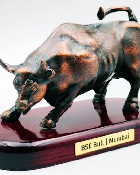 BSE Bull Metal Model | Mumbai - Desktop souvenirs - Indic Inspirations