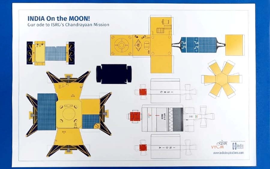 Chandrayaan 3 Artefacts | DIY Kit | Paper Models - Paper Models - indic inspirations