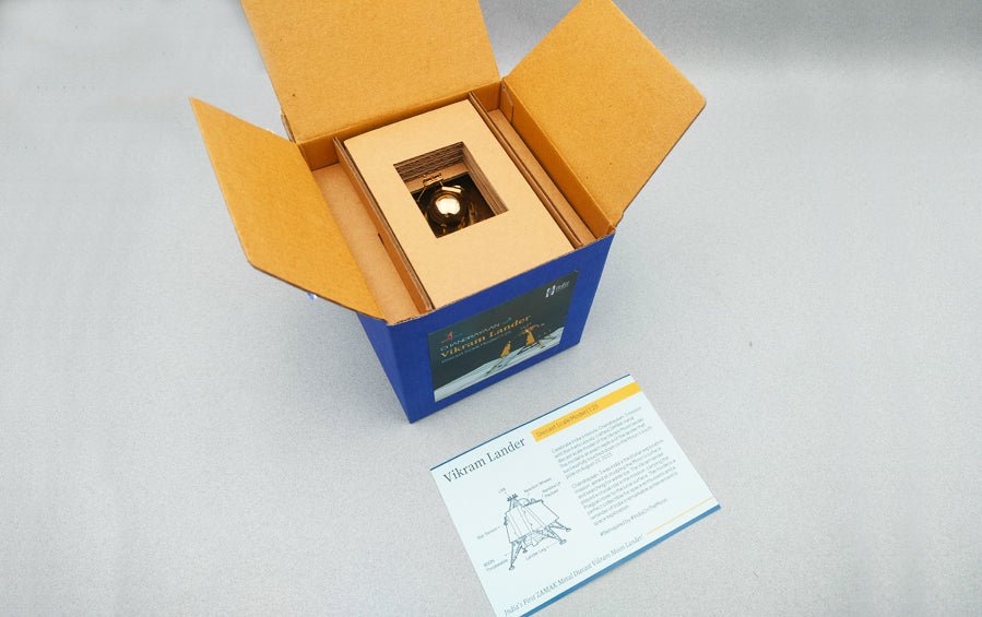 Chandrayaan 3 | Metal Diecast Vikram Lander Scale Model - rocket models - Indic Inspirations