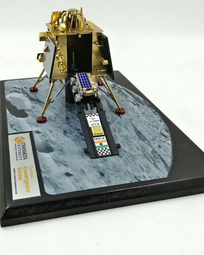 Chandrayaan 3 | Metal Diecast Vikram Lander Scale Model with Base - scale model - Indic Inspirations