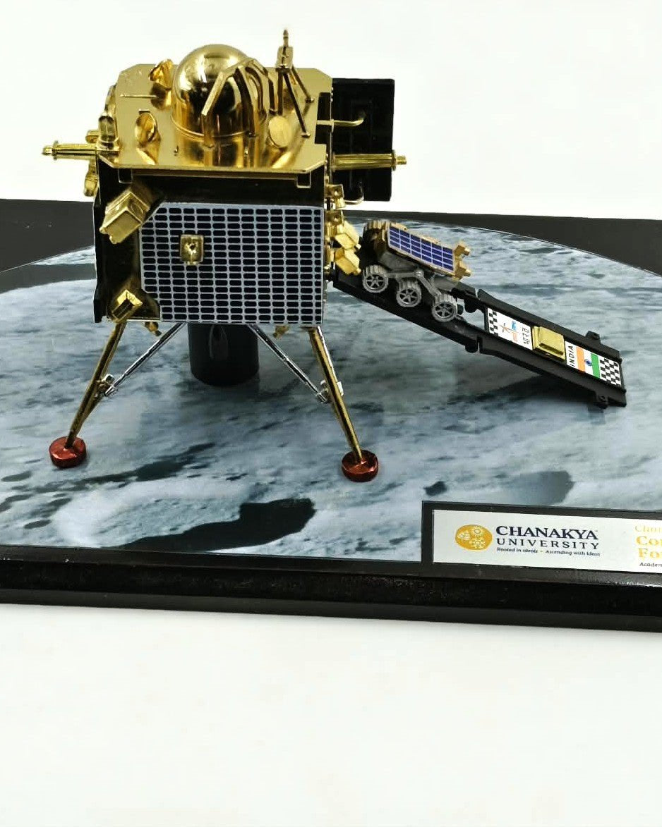 Chandrayaan 3 | Metal Diecast Vikram Lander Scale Model with Base - scale model - Indic Inspirations