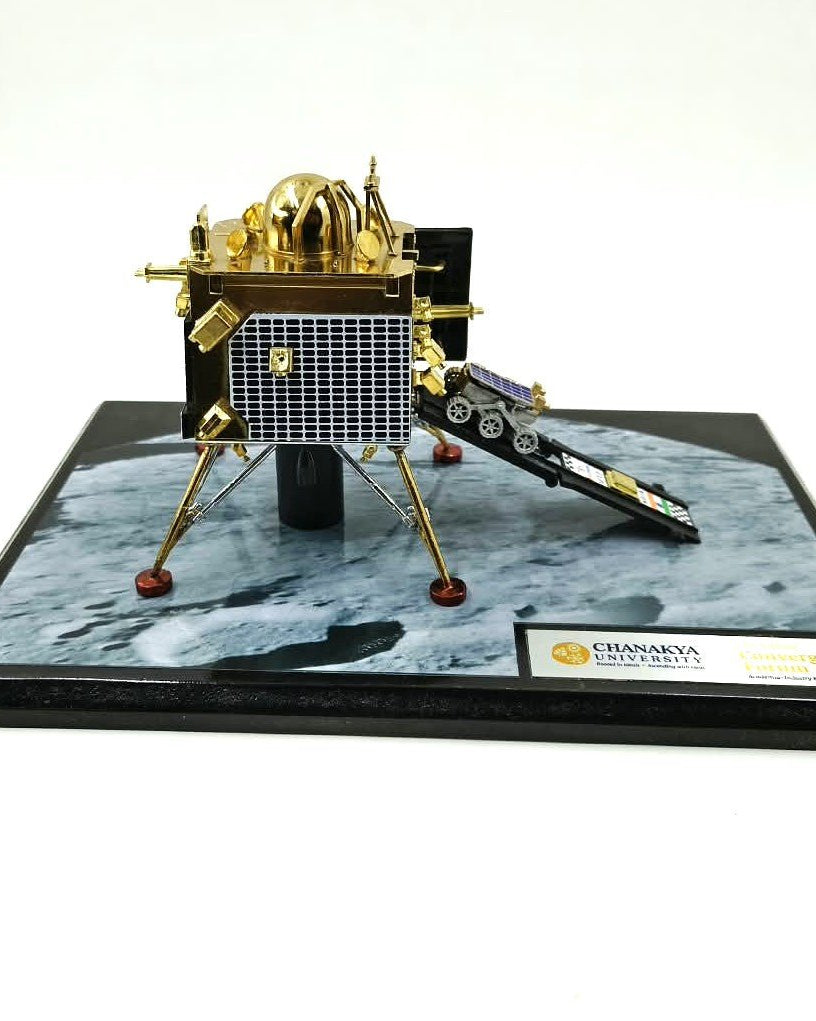 Chandrayaan 3 | Metal Diecast Vikram Lander Scale Model with Base - scale model - Indic Inspirations