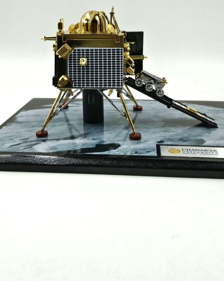 Chandrayaan 3 | Metal Diecast Vikram Lander Scale Model with Base - scale model - Indic Inspirations
