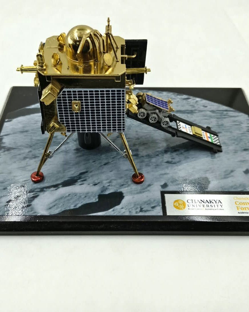 Chandrayaan 3 | Metal Diecast Vikram Lander Scale Model with Base - scale model - Indic Inspirations