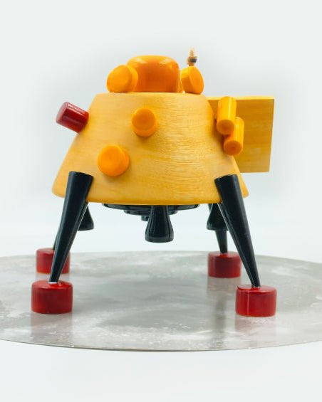 Chandrayaan Vikram Lander Wooden Scale Model - rocket models - Indic Inspirations