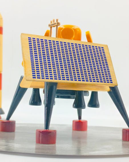 Chandrayaan Vikram Lander Wooden Scale Model - rocket models - Indic Inspirations