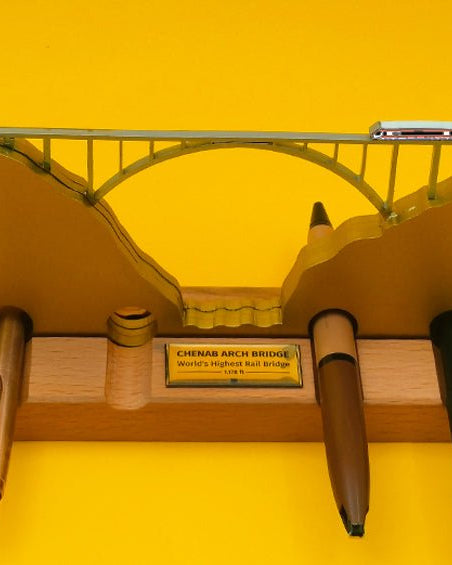 Chenab Bridge | Pens Organiser - Desk Organizers - Indic Inspirations