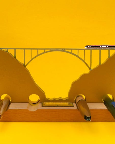 Chenab Bridge | Pens Organiser - Desk Organizers - Indic Inspirations