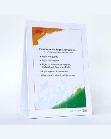 Citizens' Fundamental Rights Desk Plaque - Desk plaques - Indic Inspirations