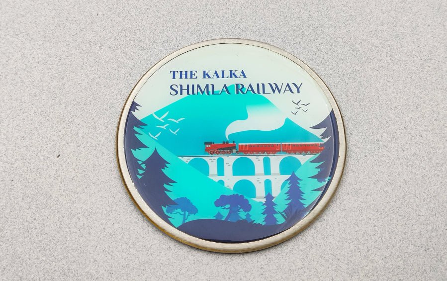 Darjeeling & Kalka Shimla Railway | Fridge Magnet | Set of 2 - City souvenirs - Indic Inspirations