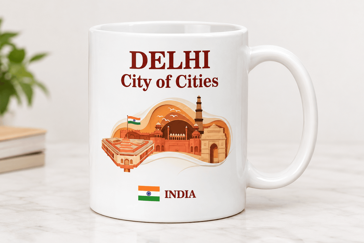 DELHI | City of Cities | Ceramic Mug - Fridge Magnets - Indic Inspirations