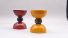 Hourglass Wooden Diyas - Set of 2 - Candle holders - Indic Inspirations