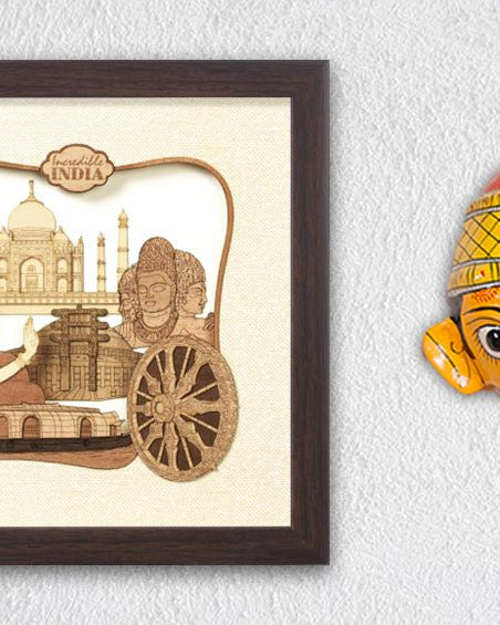 Incredible India Frame - City souvenirs - indic inspirations