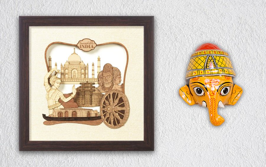 Incredible India Frame - City souvenirs - indic inspirations