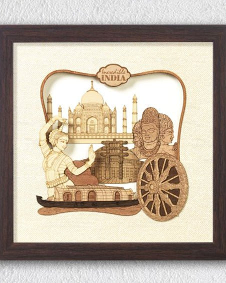 Incredible India Frame - City souvenirs - indic inspirations