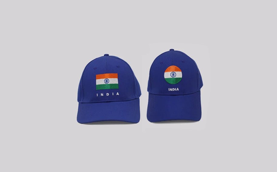 India Caps Set - HIS & HER - Tiranga | Royal Blue - Caps - Indic Inspirations