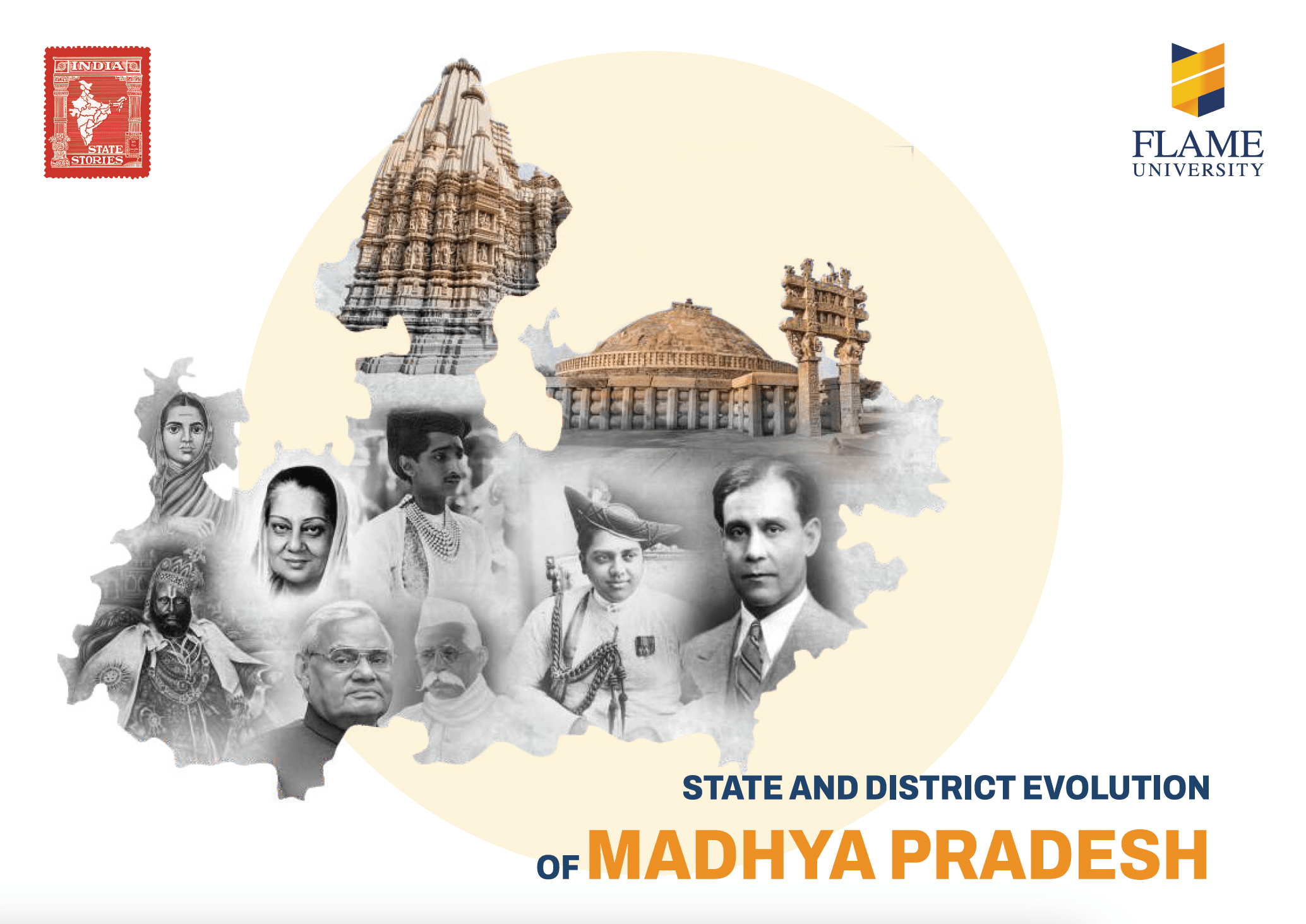 India State Story | Madhya Pradesh | A2 size poster - Posters - Indic Inspirations