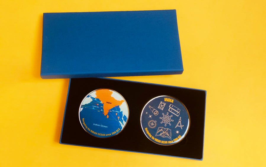 Indian Ocean | Fridge Magnets | Set of 2 - Fridge Magnets - Indic Inspirations