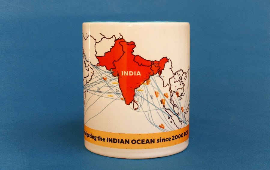 India's Maritime History Map | Mug - Cups & Mugs - Indic Inspirations