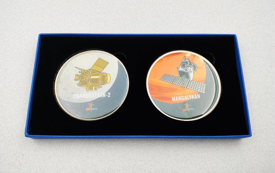 ISRO Chandrayaan and Mangalyaan Fridge Magnets - Fridge Magnets - Indic Inspirations