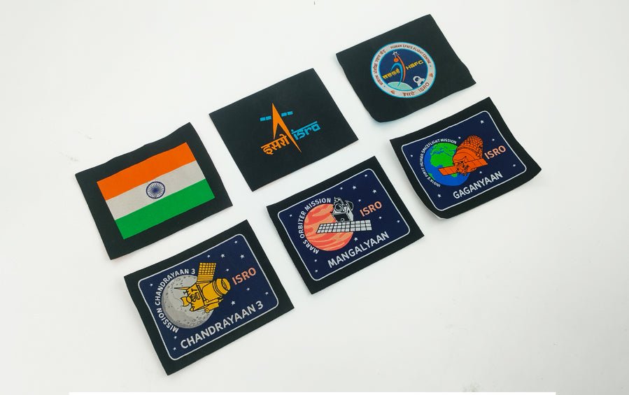 ISRO Mission Patches | Set of 6 - Patches - Indic Inspirations
