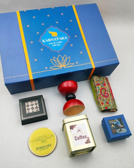 Karnataka Arts & Crafts Gift Set (L) - Gift packs - Indic Inspirations