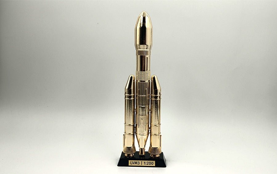 LVM 3 1:200 | Gold Plated Scale Model - rocket models - Indic Inspirations