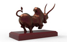 Majestic Indus Valley Zebu Bull | Aluminium | 5” W - Desktop souvenirs - Indic Inspirations