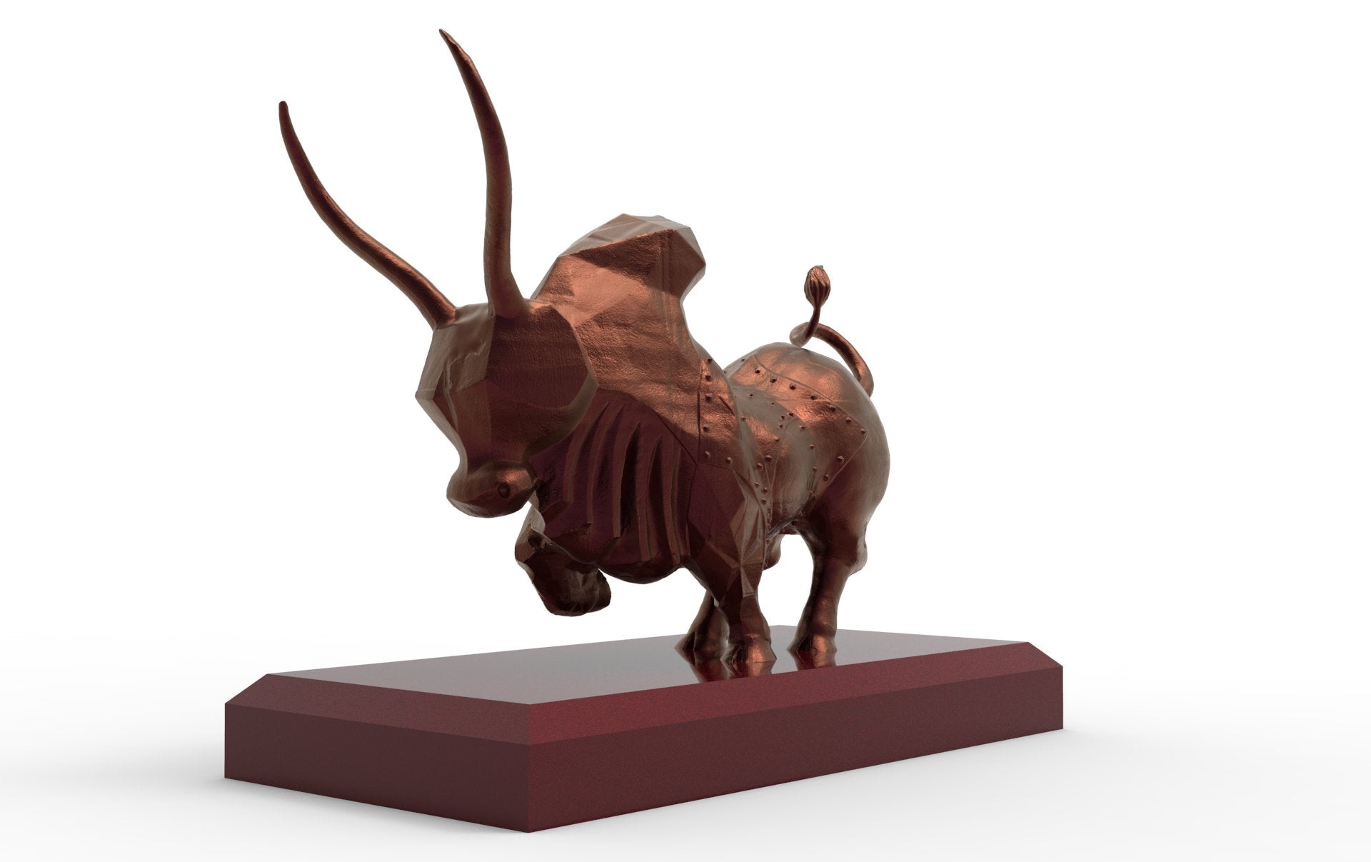 Majestic Indus Valley Zebu Bull | Aluminium | 5” W - Desktop souvenirs - Indic Inspirations
