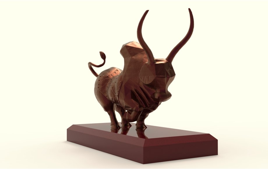 Majestic Indus Valley Zebu Bull | Aluminium | 5” W - Desktop souvenirs - Indic Inspirations