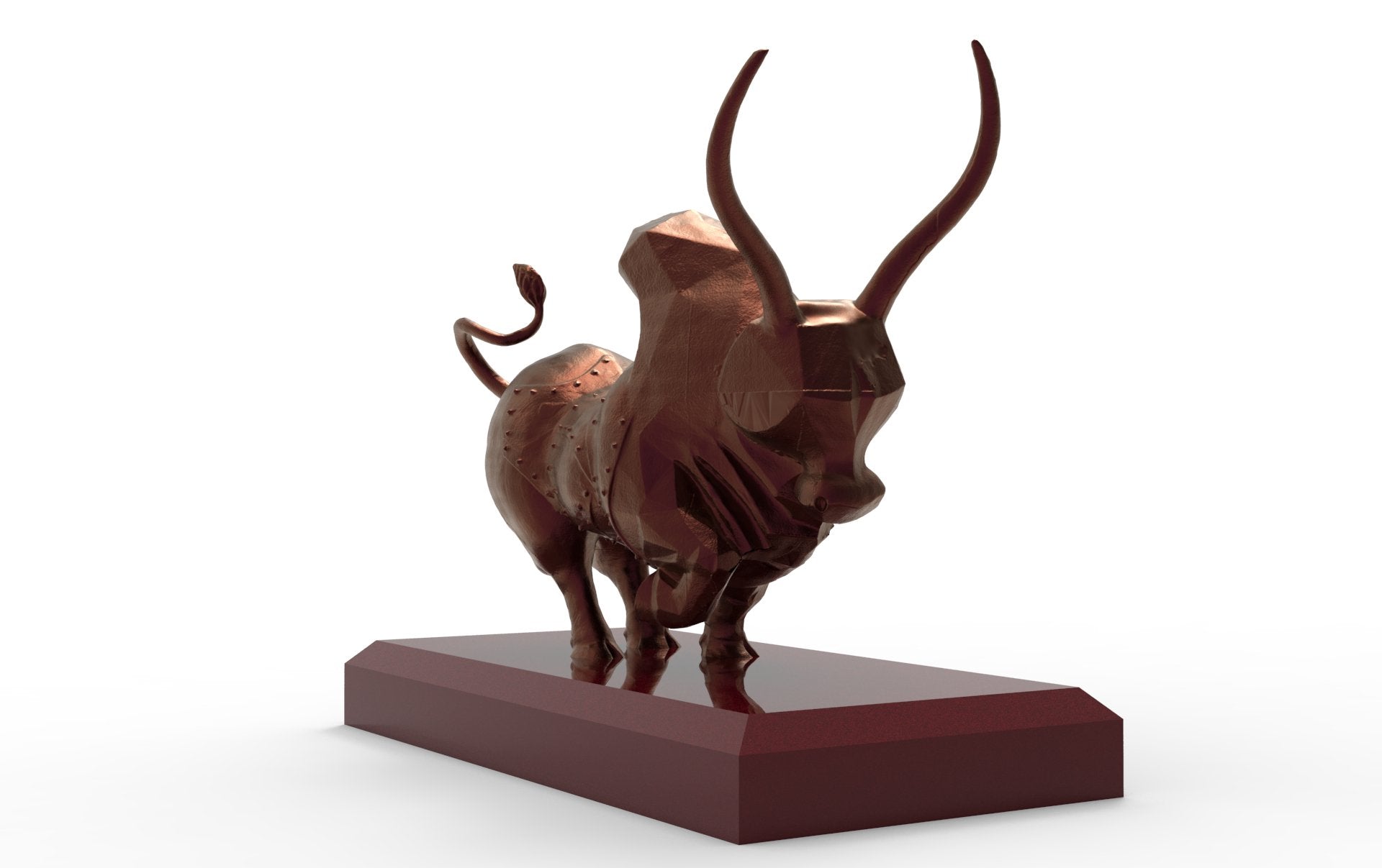 Majestic Indus Valley Zebu Bull | Aluminium | 5” W - Desktop souvenirs - Indic Inspirations