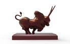 Majestic Indus Valley Zebu Bull | Aluminium | 5” W - Desktop souvenirs - Indic Inspirations